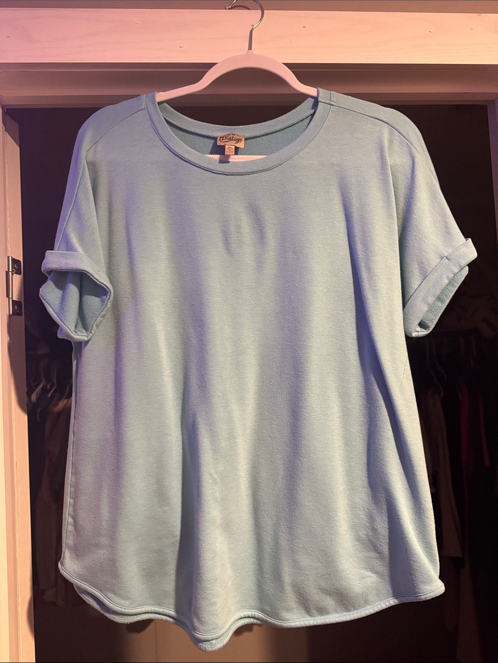 Como Vintage Light Blue Crewneck Tee
